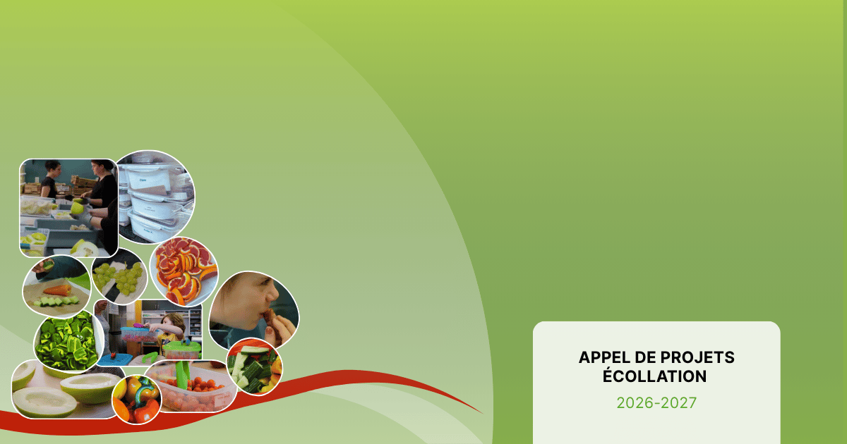 Appel de projets Écollation : transmettre le goût pour les fruits et légumes